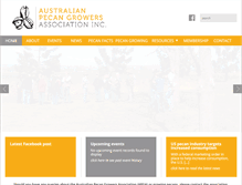 Tablet Screenshot of pecangrowers.org.au